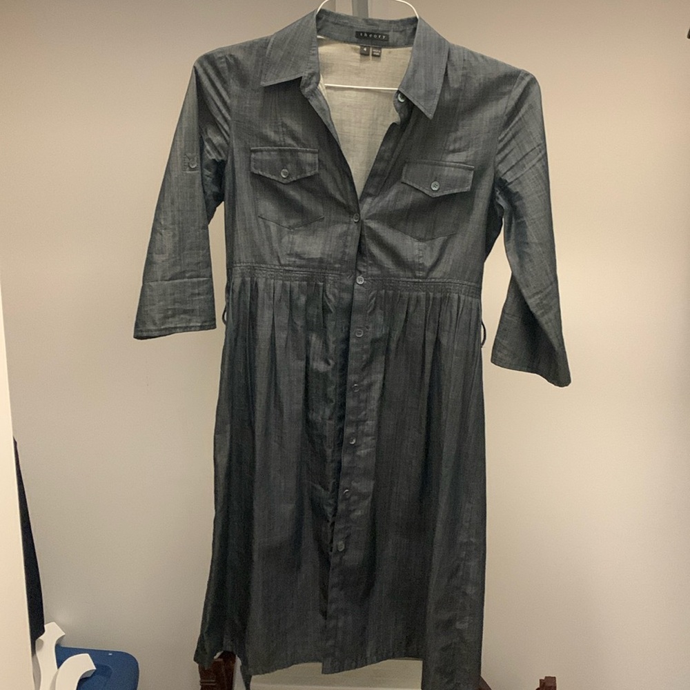 Theory Jean button down dress